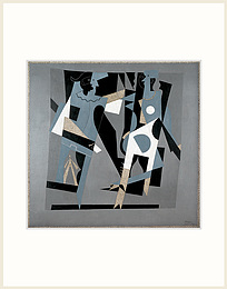 Picasso Reproduction - Arlequin et femme au collier | Cubism
