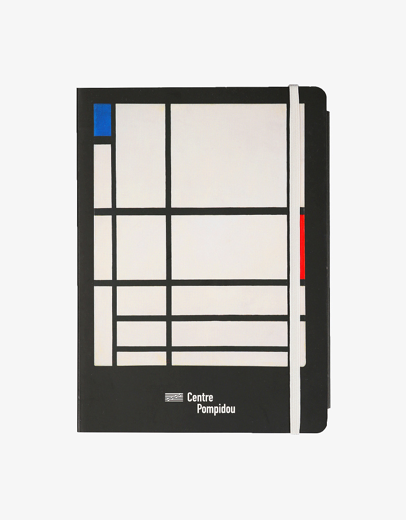 Carnet Mondrian - Composition Rouge Bleu & Blanc | Editions Du Centre ...