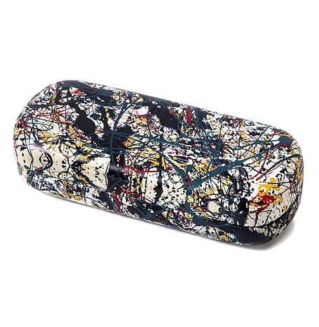 Etui à lunettes Jackson Pollock - Painting (Silver over Black, White, Yellow and Red)