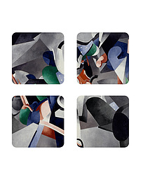 Set de 4 dessous de verre Picabia - Udnie | Le Cubisme