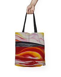 Tote bag O'Keeffe | Red, Yellow and Black