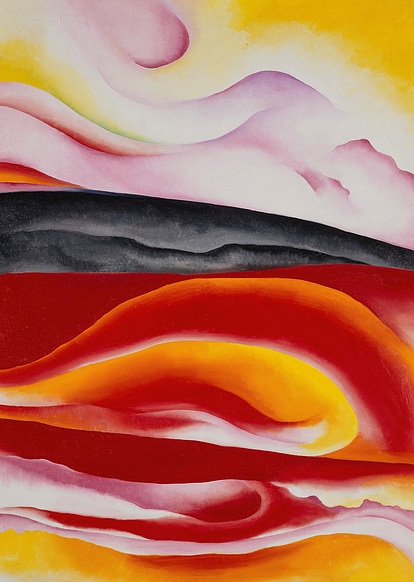 Plastic folder O'Keeffe | Red, Yellow and Black