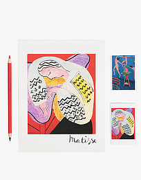 Lot Matisse : 1 Cahier + 2 Magnets + 1 Crayon