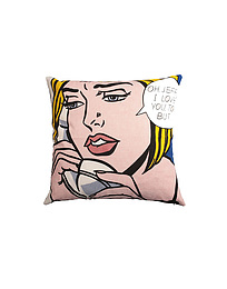 Lichtenstein Pillow cover - "Oh Jeff"