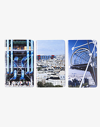 Lot de 3 carnets - Vue du Centre Pompidou