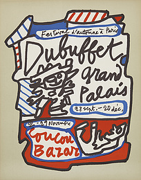 Jean Dubuffet Lihthograph - Coucou Bazar